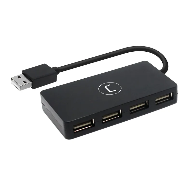 Hub USB 2.0 Unno Tekno HB1008BK 4 Puertos