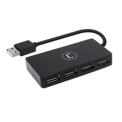 Hub USB 2.0 Unno Tekno HB1008BK 4 Puertos