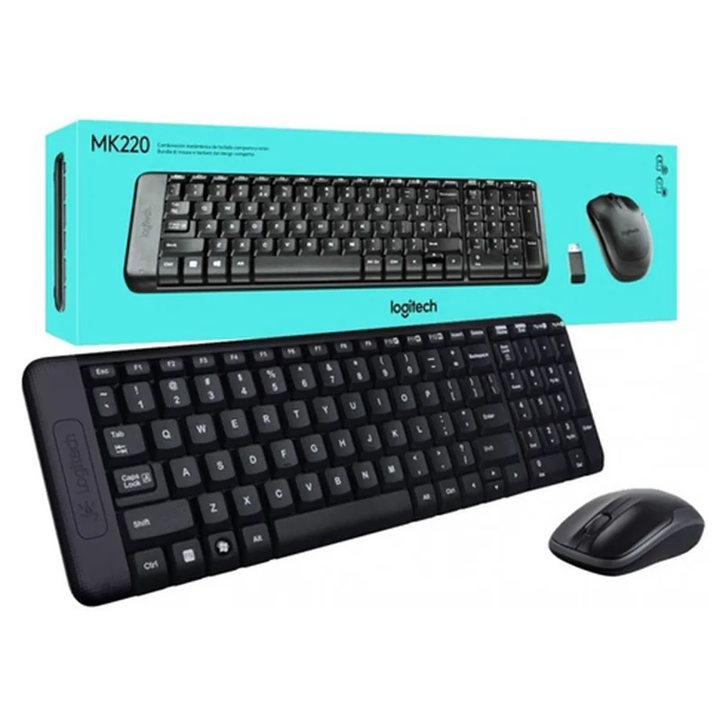 Kit Teclado + Mouse Inalámbrico Logitech MK220 (Español)