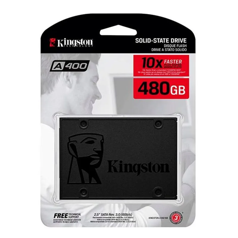 SSD Kingston 480GB 2.5" SATA 3 - SA400S37/480G