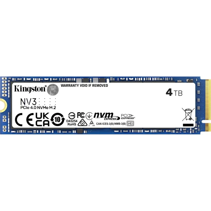 SSD Kingston M.2 4TB NV3 NVMe - SNV3S/4000G