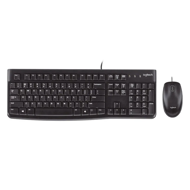 Teclado + Mouse Logitech MK120 USB / Español - Negro
