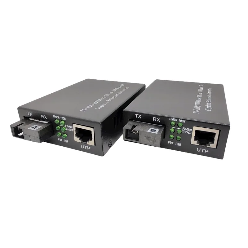 F. MEDIA CONV. 20KM 10/100/1000M HL-2111S-20A/B GIGABIT PAR